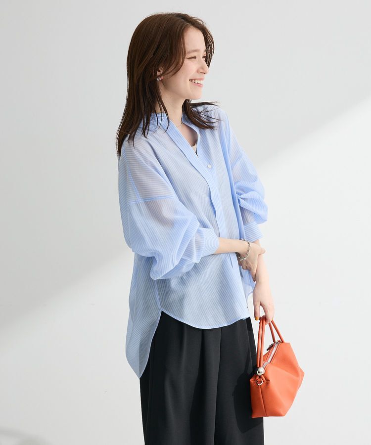 Green Parks「バックツイストシアーシャツ」|シャツ・ブラウス|