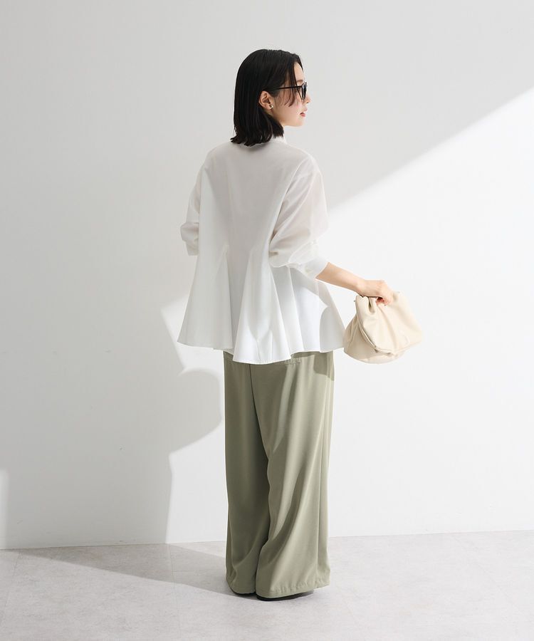 Green Parks「スウィッチングペプラムシャツ」|シャツ・ブラウス|