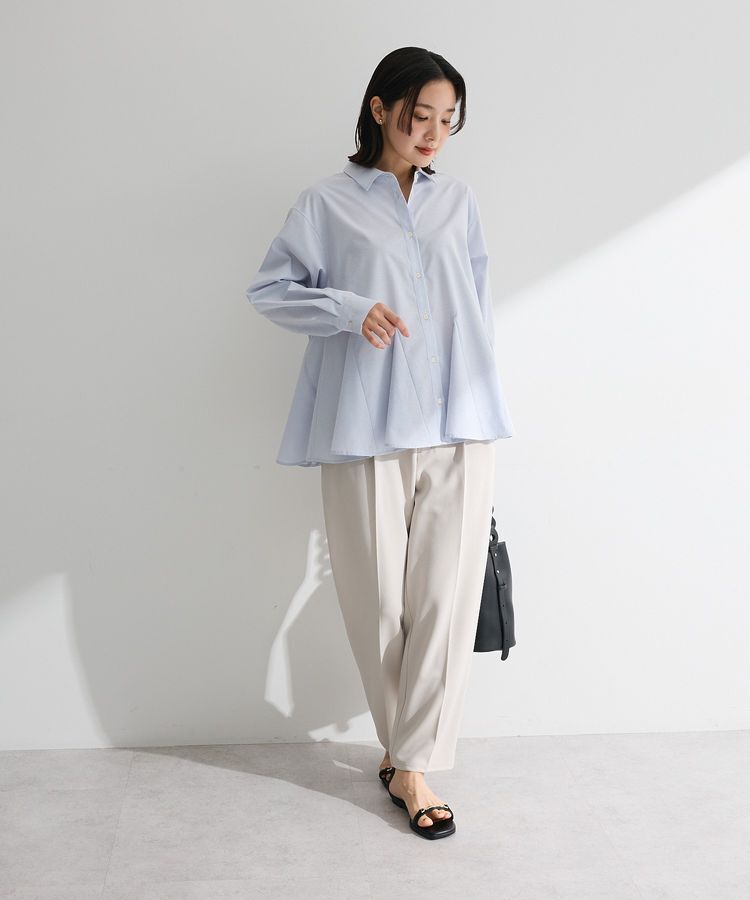 Green Parks「スウィッチングペプラムシャツ」|シャツ・ブラウス|