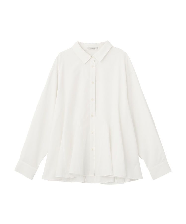 Green Parks「スウィッチングペプラムシャツ」|シャツ・ブラウス|