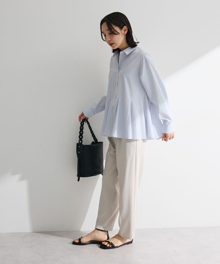 Green Parks「スウィッチングペプラムシャツ」|シャツ・ブラウス|