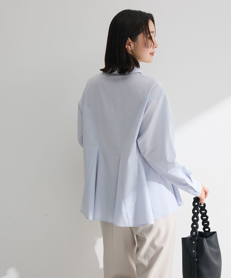 Green Parks「スウィッチングペプラムシャツ」|シャツ・ブラウス|