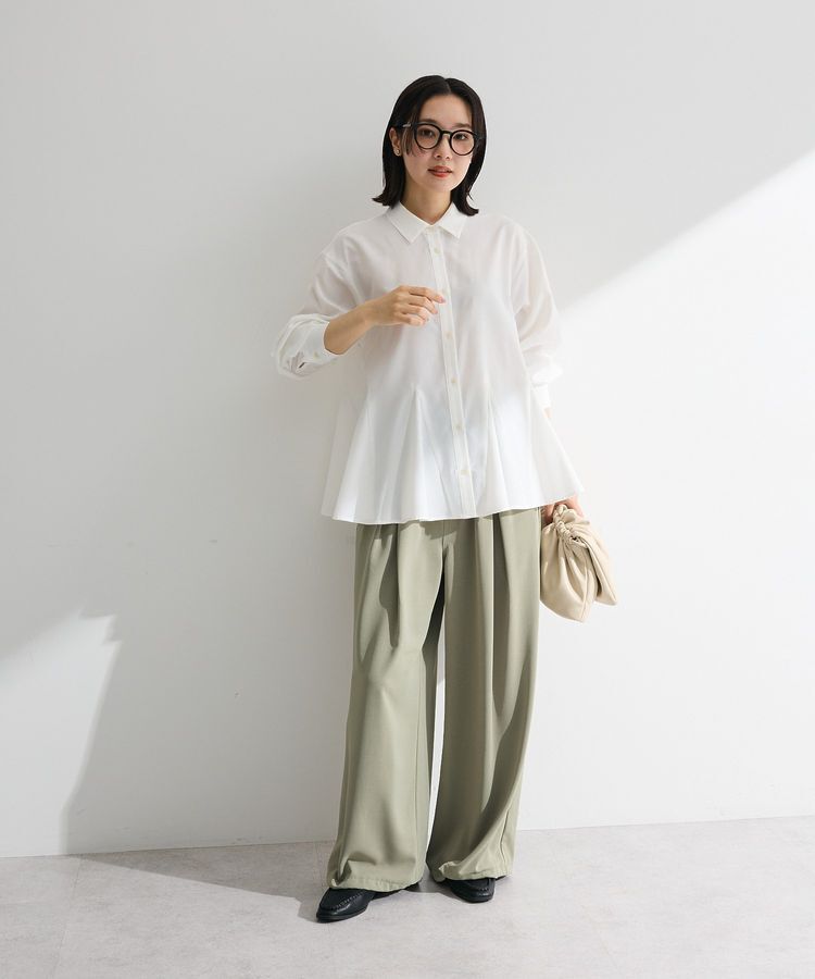 Green Parks「スウィッチングペプラムシャツ」|シャツ・ブラウス|