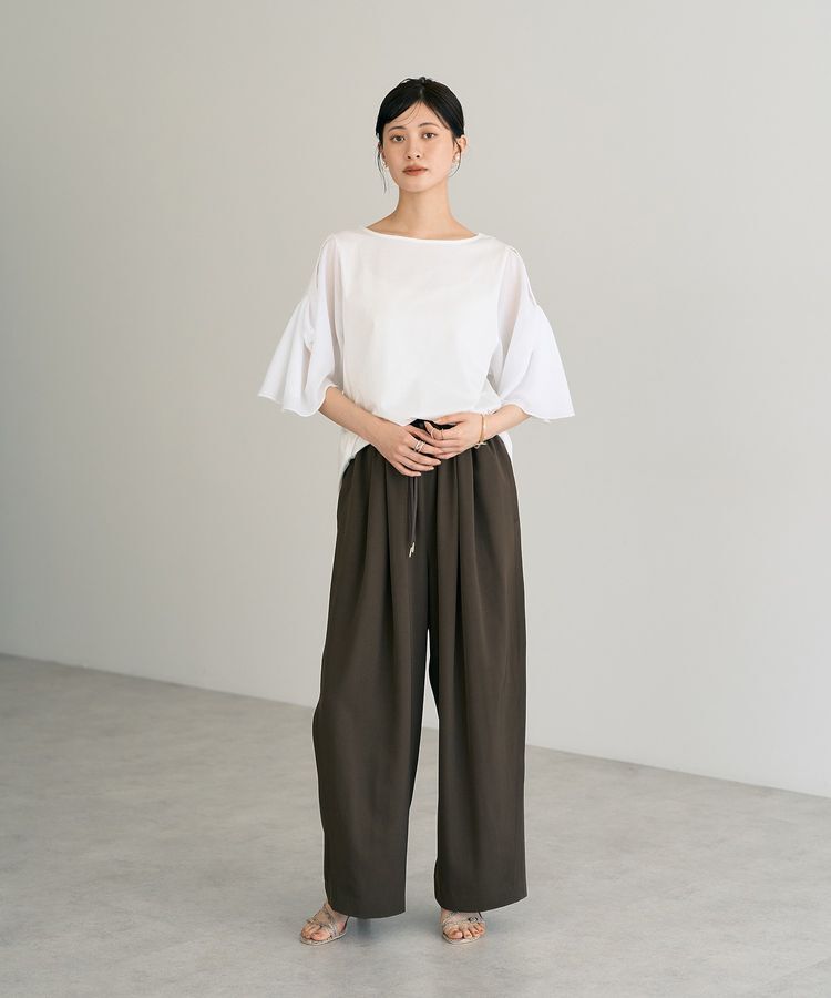 YECCA VECCA「シアースリーブカットソー」|Tシャツ・カットソー|