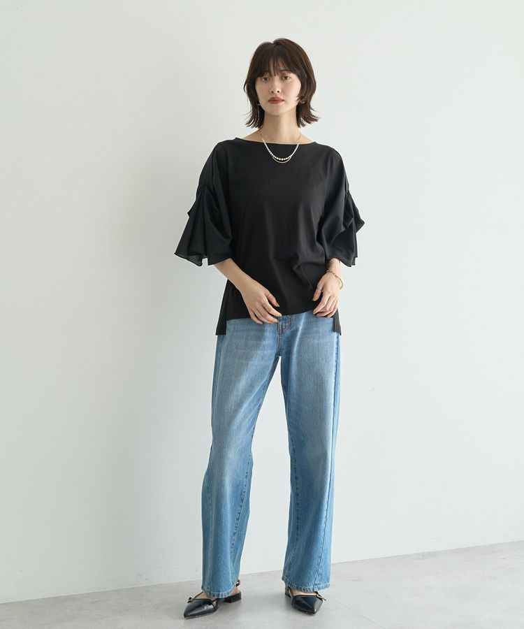 YECCA VECCA「シアースリーブカットソー」|Tシャツ・カットソー|