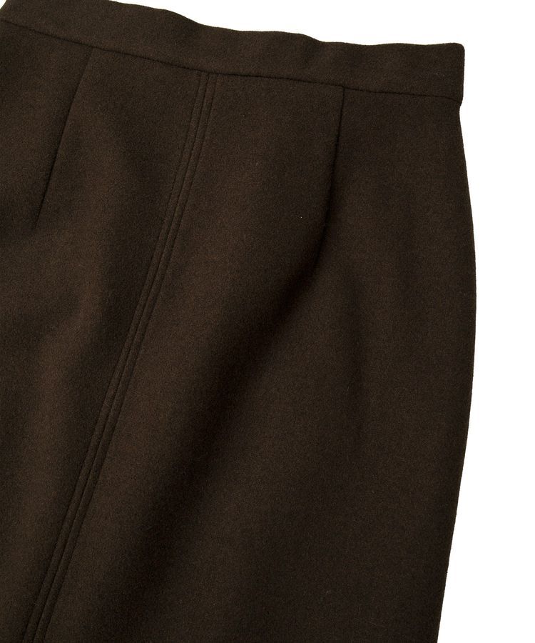 YECCA VECCA「メルトンナロースカート」|タイト|