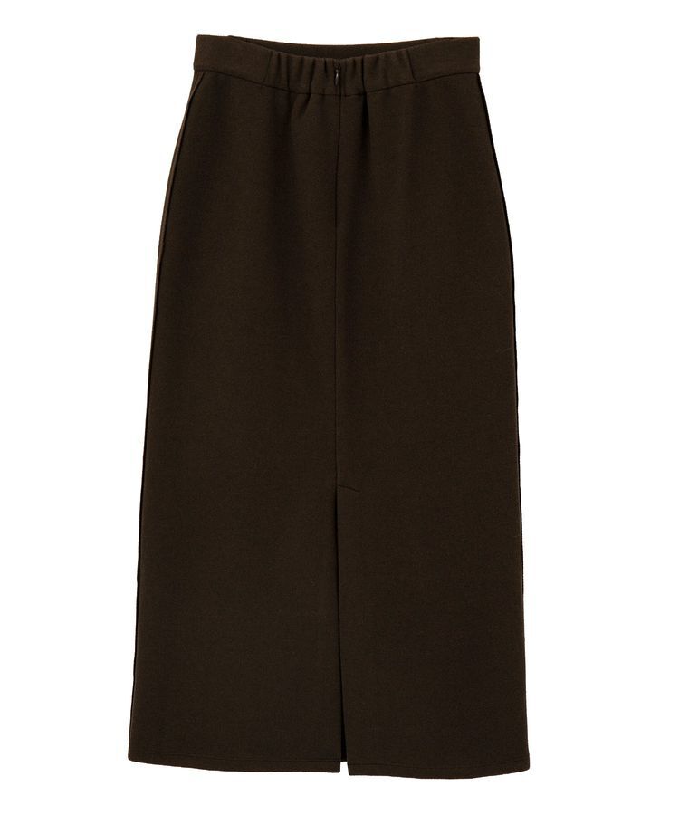 YECCA VECCA「メルトンナロースカート」|タイト|