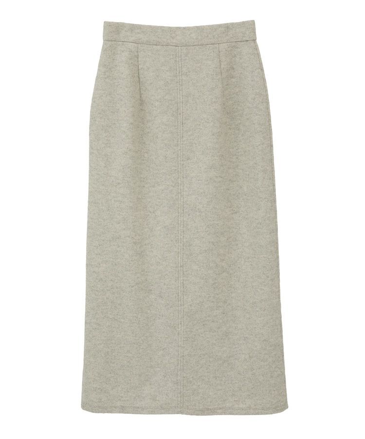 YECCA VECCA「メルトンナロースカート」|タイト|