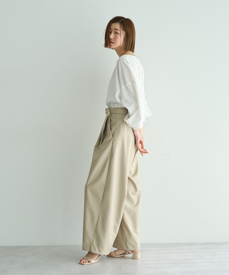 YECCA VECCA「ベルト付きカーヴィーパンツ」|その他|