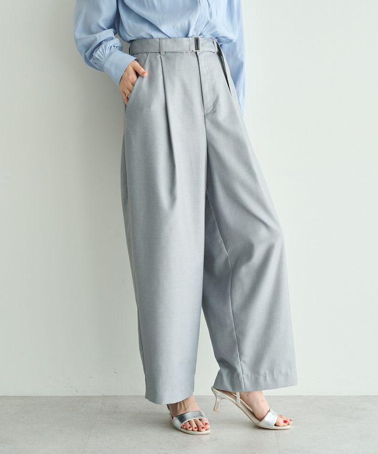 YECCA VECCA「ベルト付きカーヴィーパンツ」|その他|