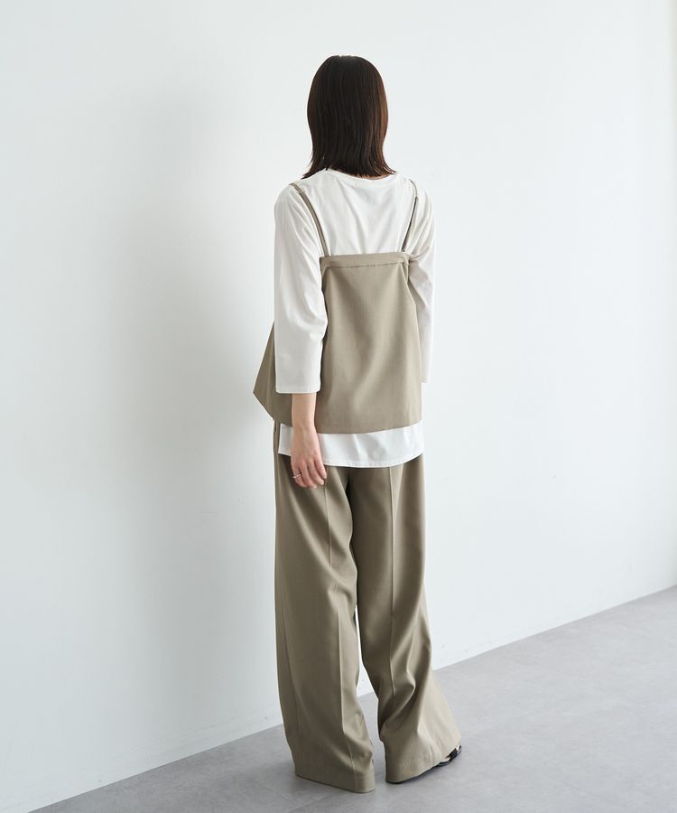 YECCA VECCA「ラウンドヘム7分袖ロゴTee」|Tシャツ・カットソー|