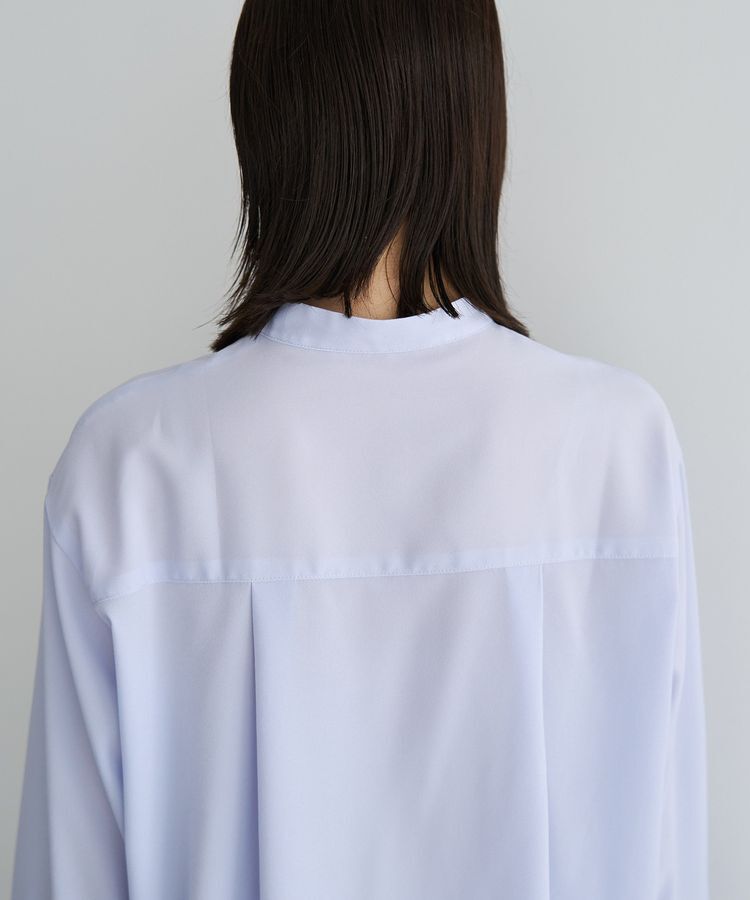 YECCA VECCA「2way裾アレンジパール釦ブラウス」|シャツ・ブラウス|