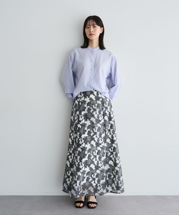 YECCA VECCA「2way裾アレンジパール釦ブラウス」|シャツ・ブラウス|