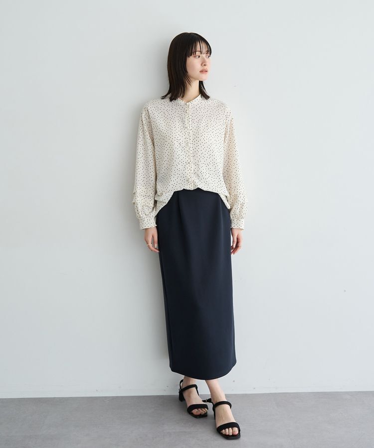 YECCA VECCA「2way裾アレンジパール釦ブラウス」|シャツ・ブラウス|