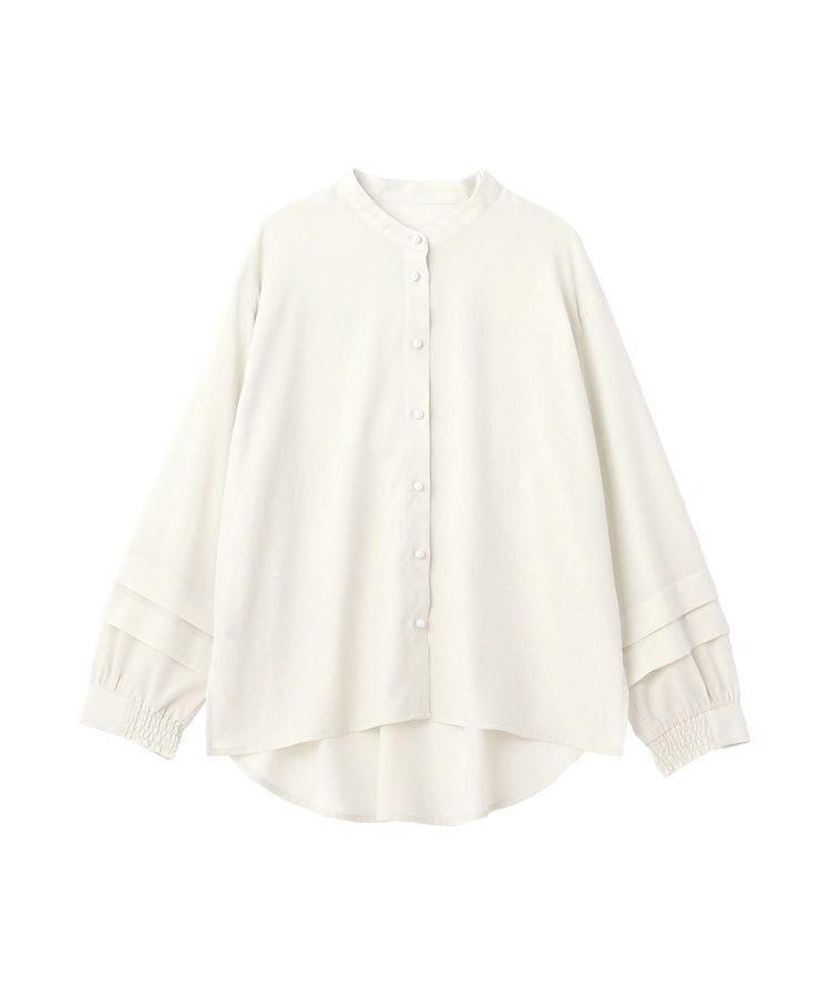 YECCA VECCA「2way裾アレンジパール釦ブラウス」|シャツ・ブラウス|