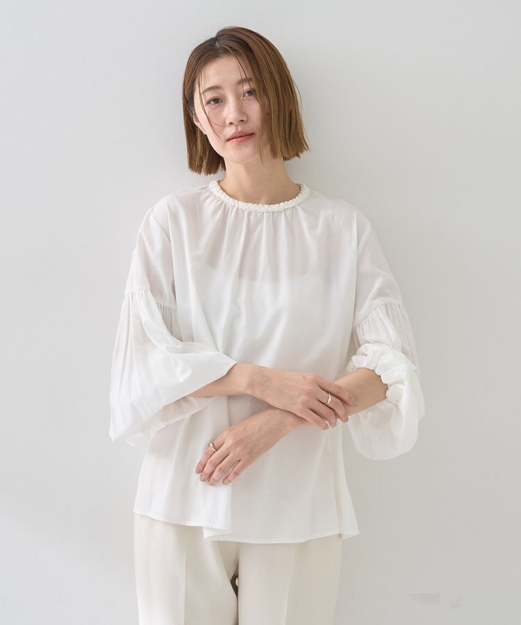 YECCA VECCA「ブレードトリミングブラウス」|シャツ・ブラウス|
