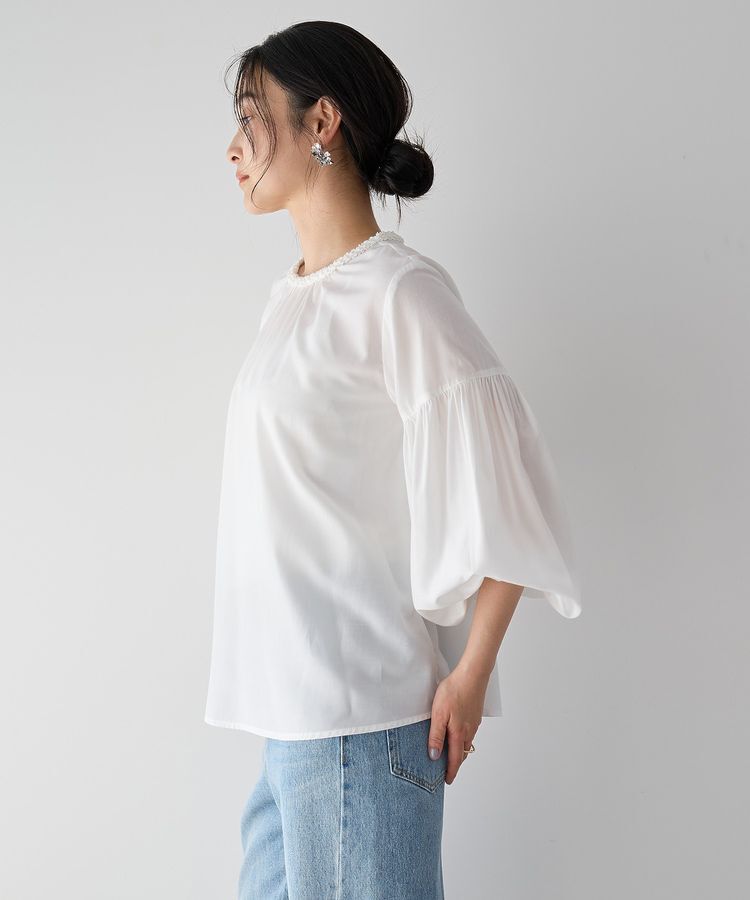 YECCA VECCA「ブレードトリミングブラウス」|シャツ・ブラウス|