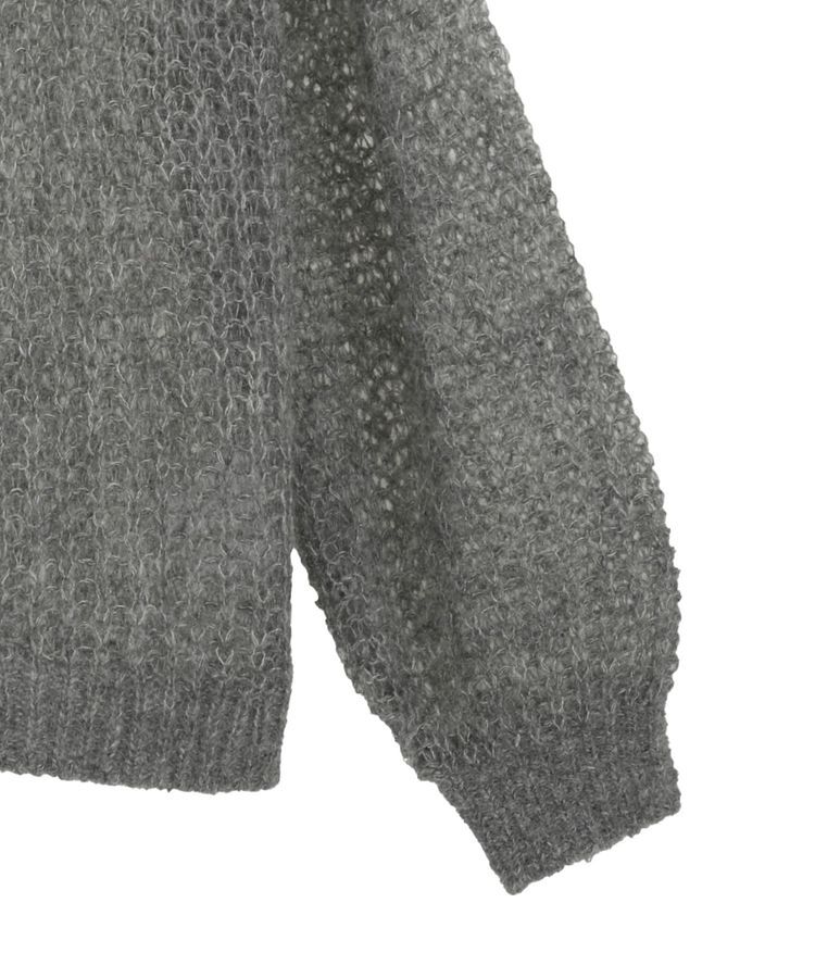 GARAGE OF GOOD CLOTHING「モヘア混襟付きニットシアープルオーバー」|ニット・セーター|