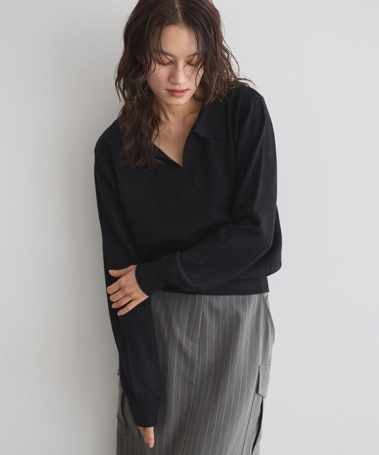 GARAGE OF GOOD CLOTHING「ポロ襟ニットプルオーバー」|ニット・セーター|
