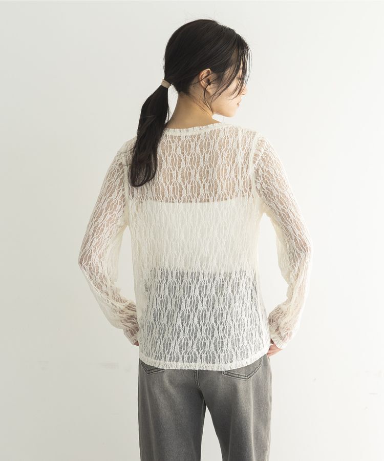 GARAGE OF GOOD CLOTHING「ストレッチレースクルーネックプルオーバー」|Tシャツ・カットソー|