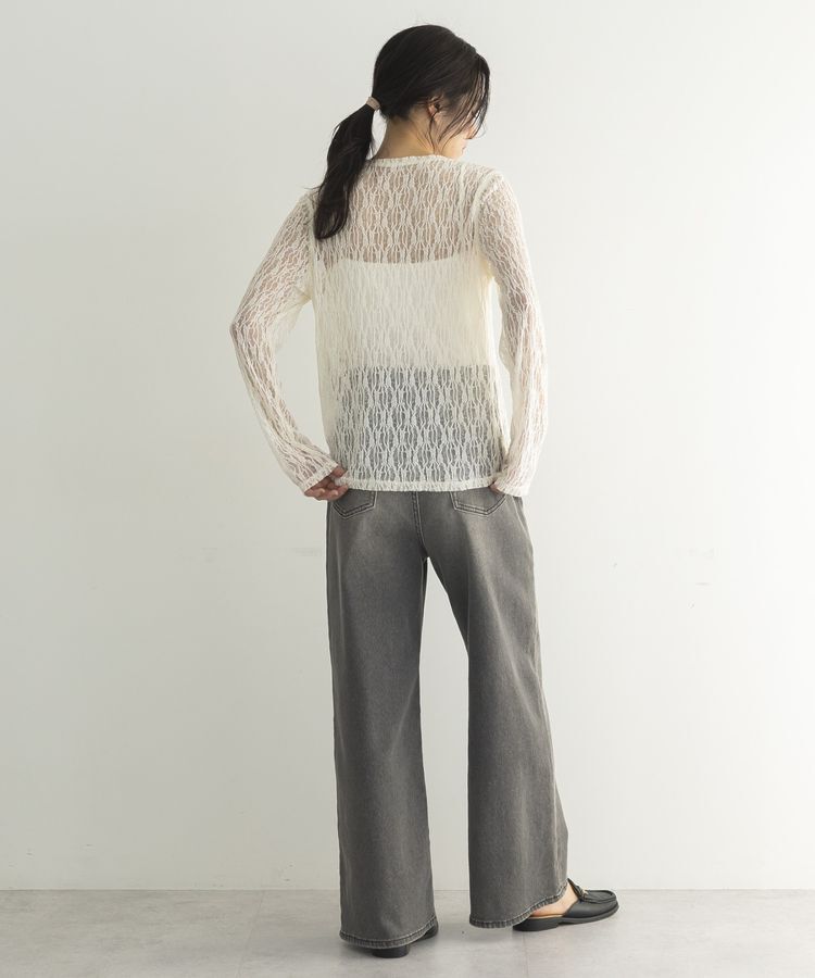 GARAGE OF GOOD CLOTHING「ストレッチレースクルーネックプルオーバー」|Tシャツ・カットソー|