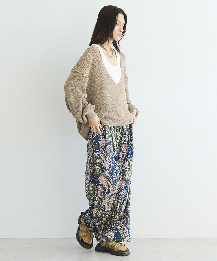GARAGE OF GOOD CLOTHING「ペイズリー柄プリントワイドパンツ」|その他|