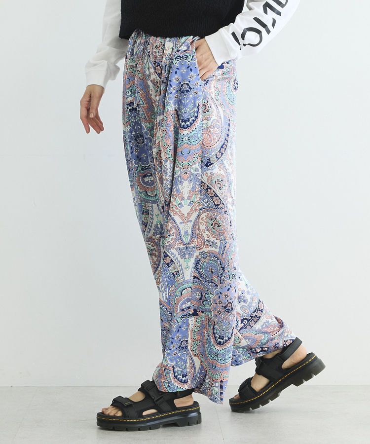 GARAGE OF GOOD CLOTHING「ペイズリー柄プリントワイドパンツ」|その他|
