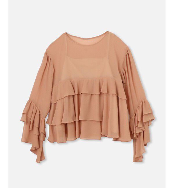 allureville「ラッフルズブラウス」|シャツ・ブラウス|ベージュ系