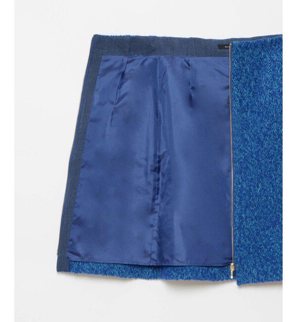 allureville「GIOLICAカルゼフロントジップスカート」|台形|