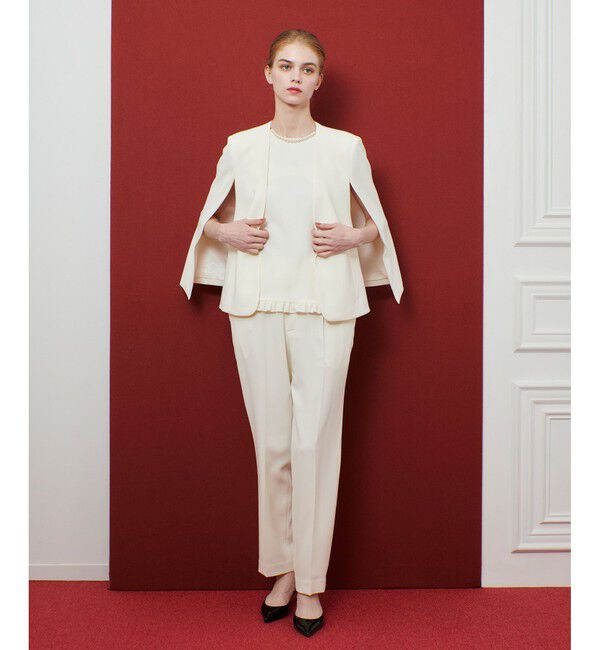 LOULOU WILLOUGHBY「◇ 【LOULOU WILLOUGHBY】リトルブラックケープジャケット」|ノーカラージャケット|