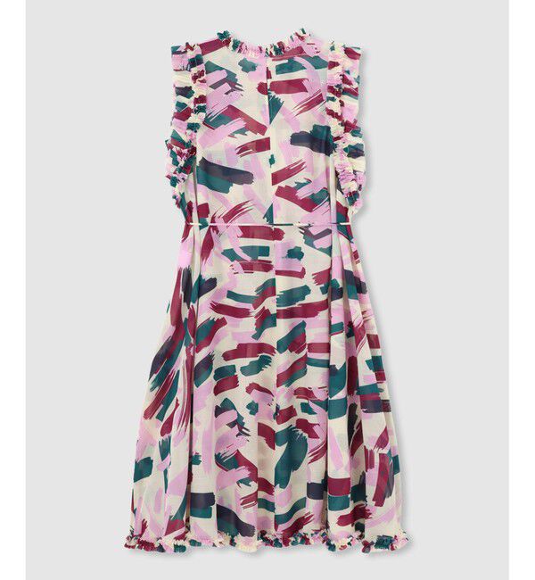 LOULOU WILLOUGHBY「【LOULOU WILLOUGHBY】ブラッシュプリントワンピース」|ワンピース|