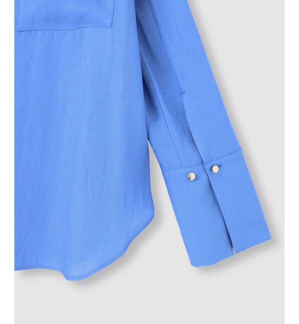 allureville「ブライトツイルアシメボウブラウス」|シャツ・ブラウス|