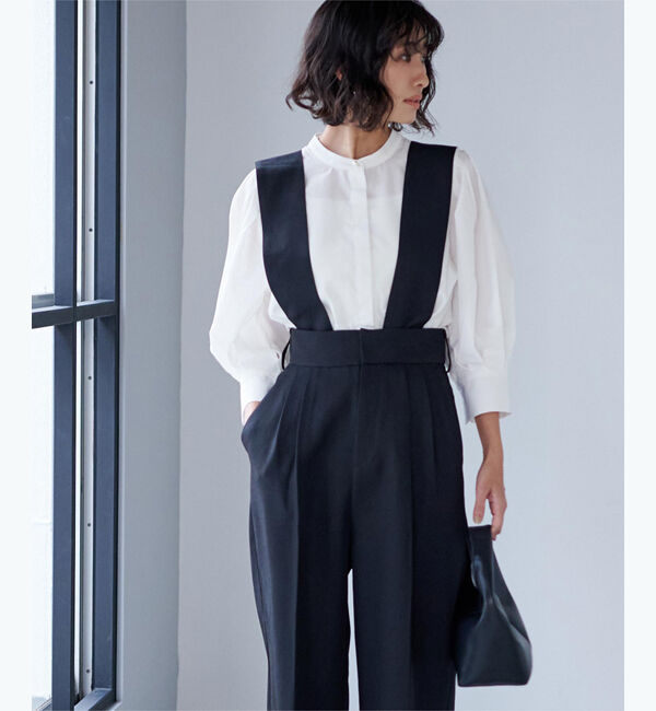 ur's「【星玲奈さんコラボアイテム】バンドカラーパフスリーブブラウス」|シャツ・ブラウス|