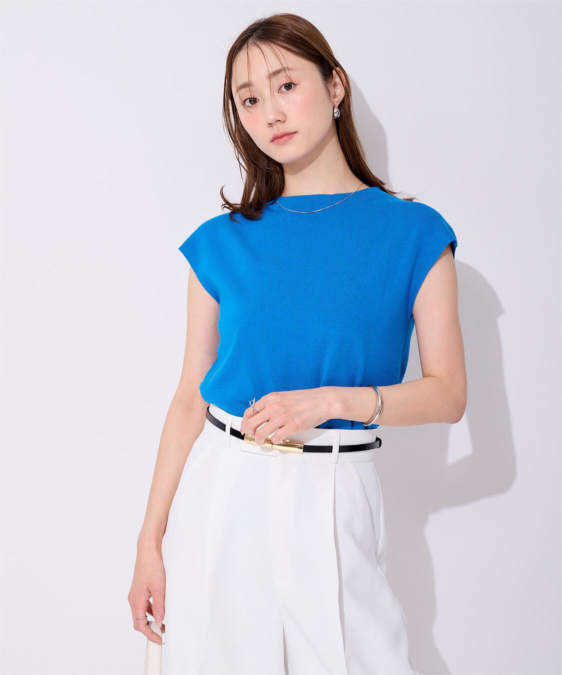 ur's「プチハイネックフレンチスリーブニット」|ニット・セーター|