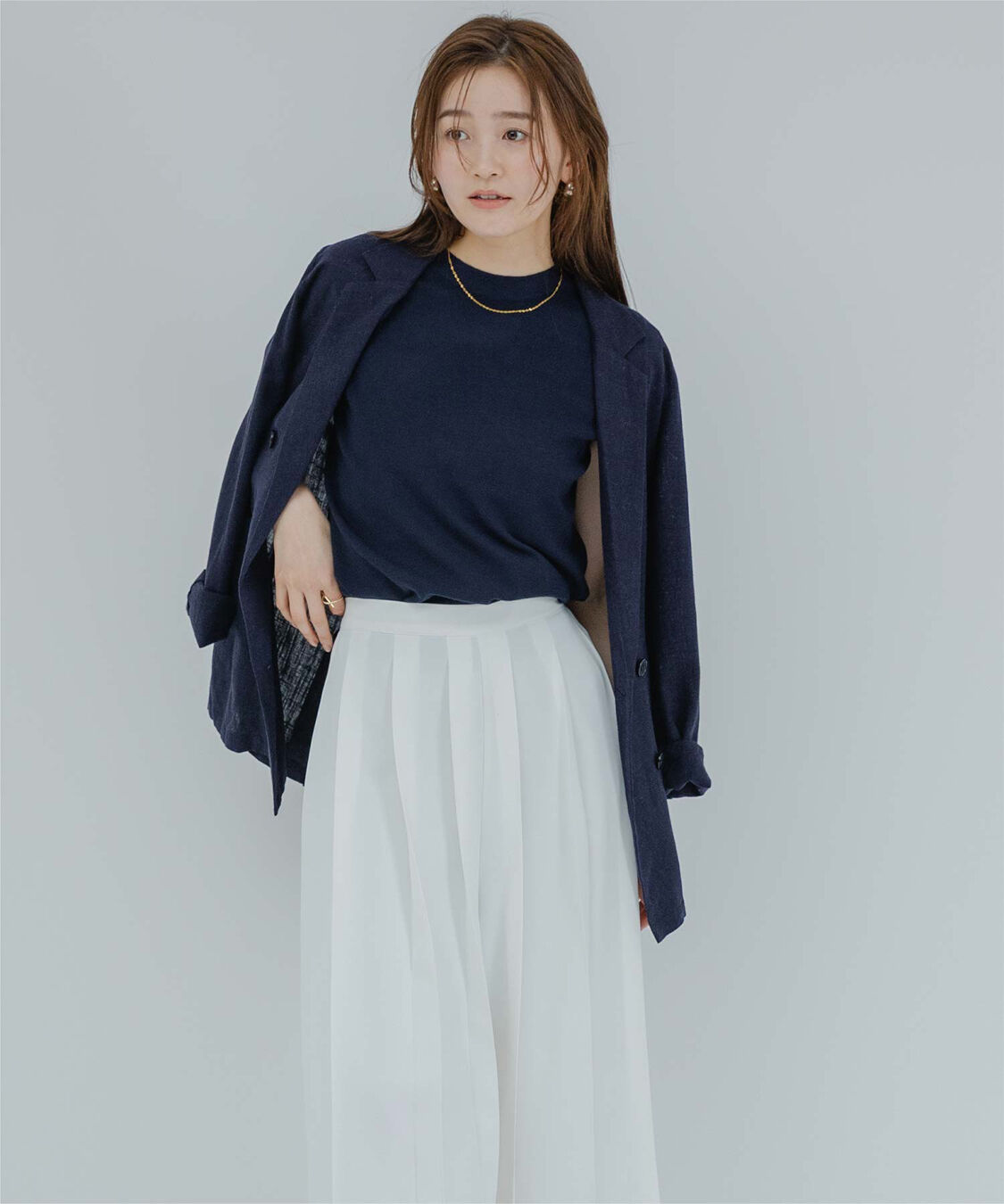 ur's「プチハイネックフレンチスリーブニット」|ニット・セーター|