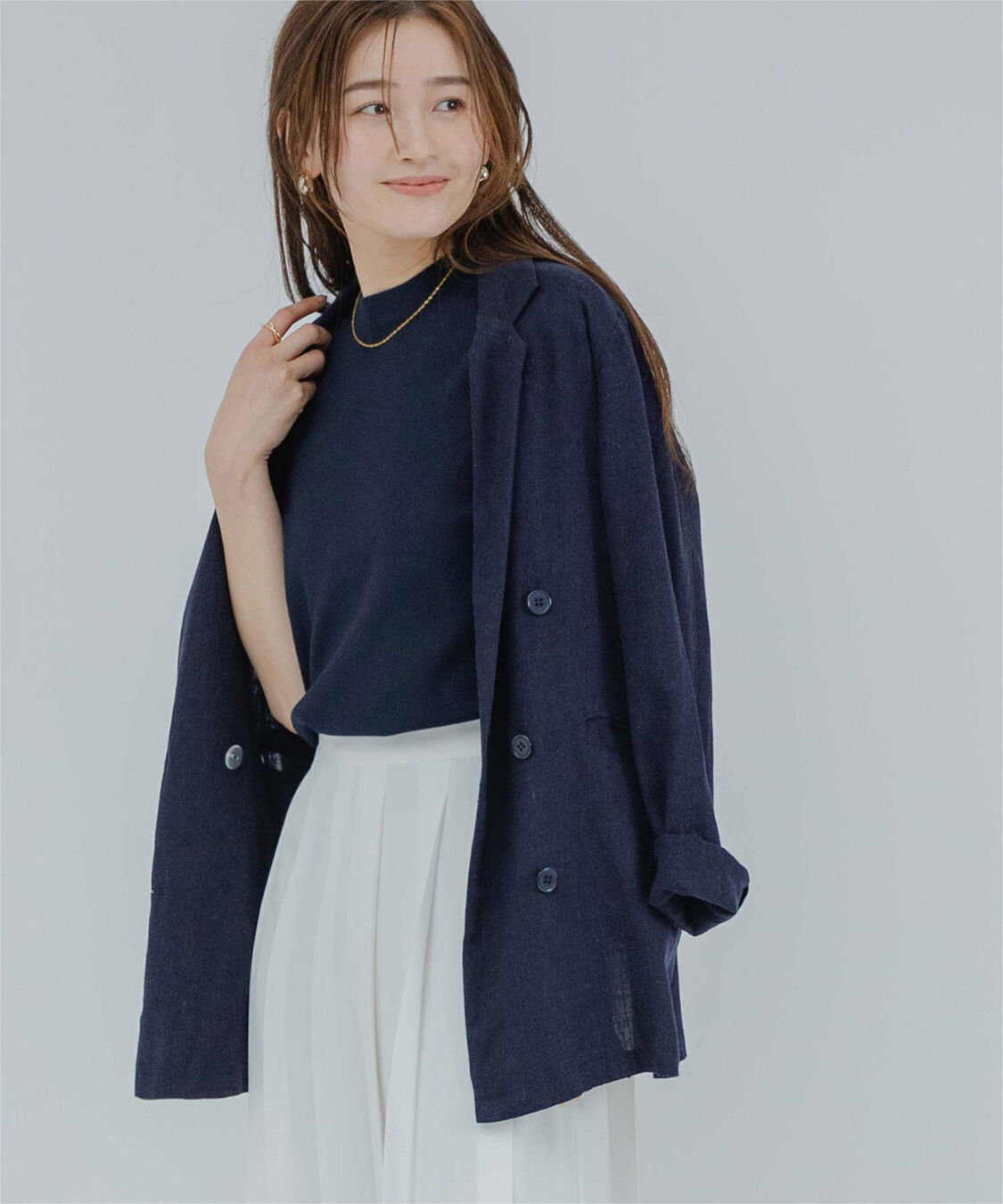 ur's「プチハイネックフレンチスリーブニット」|ニット・セーター|