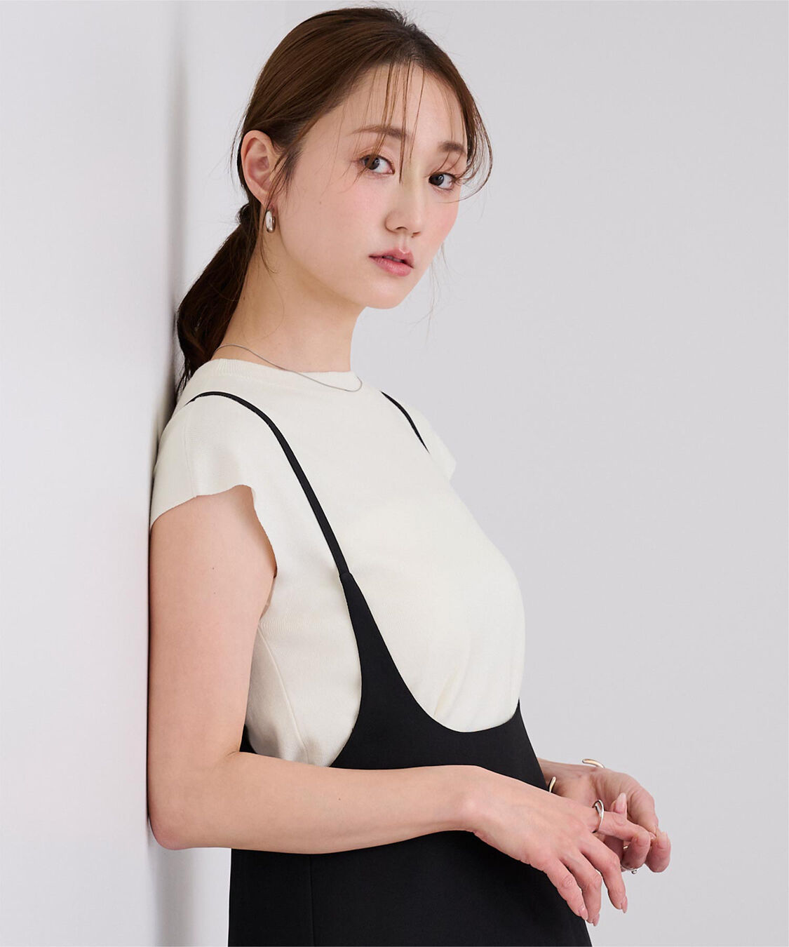 ur's「プチハイネックフレンチスリーブニット」|ニット・セーター|