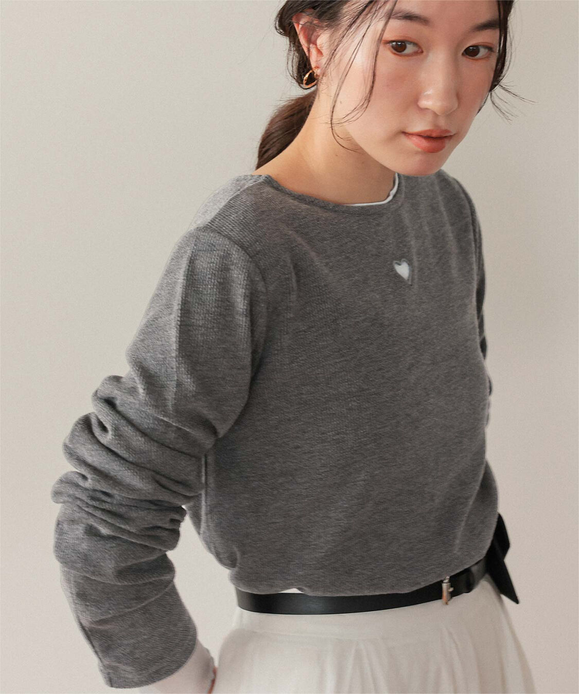 titivate「ハートカット刺繍前後2wayカットソー」|Tシャツ・カットソー|