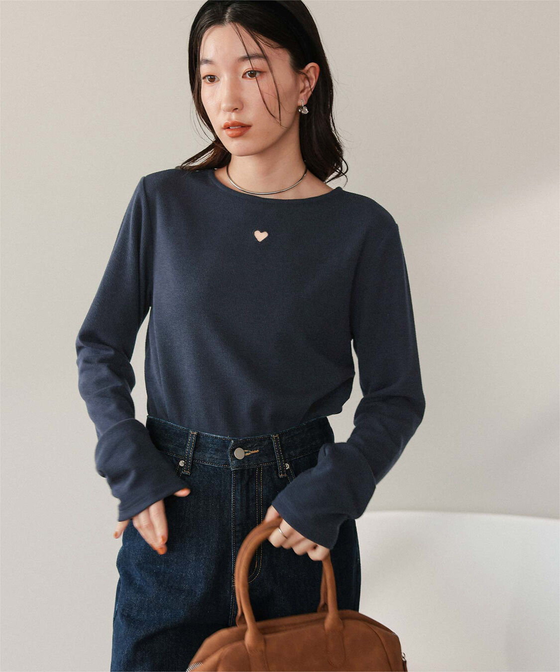 titivate「ハートカット刺繍前後2wayカットソー」|Tシャツ・カットソー|