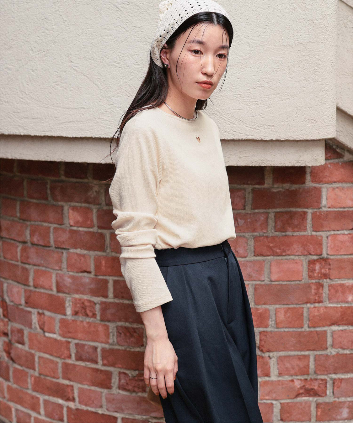 titivate「ハートカット刺繍前後2wayカットソー」|Tシャツ・カットソー|