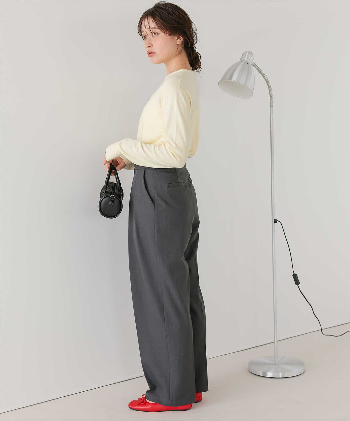 titivate「なめらか手触りカシミヤタッチクルーネックニット」|ニット・セーター|