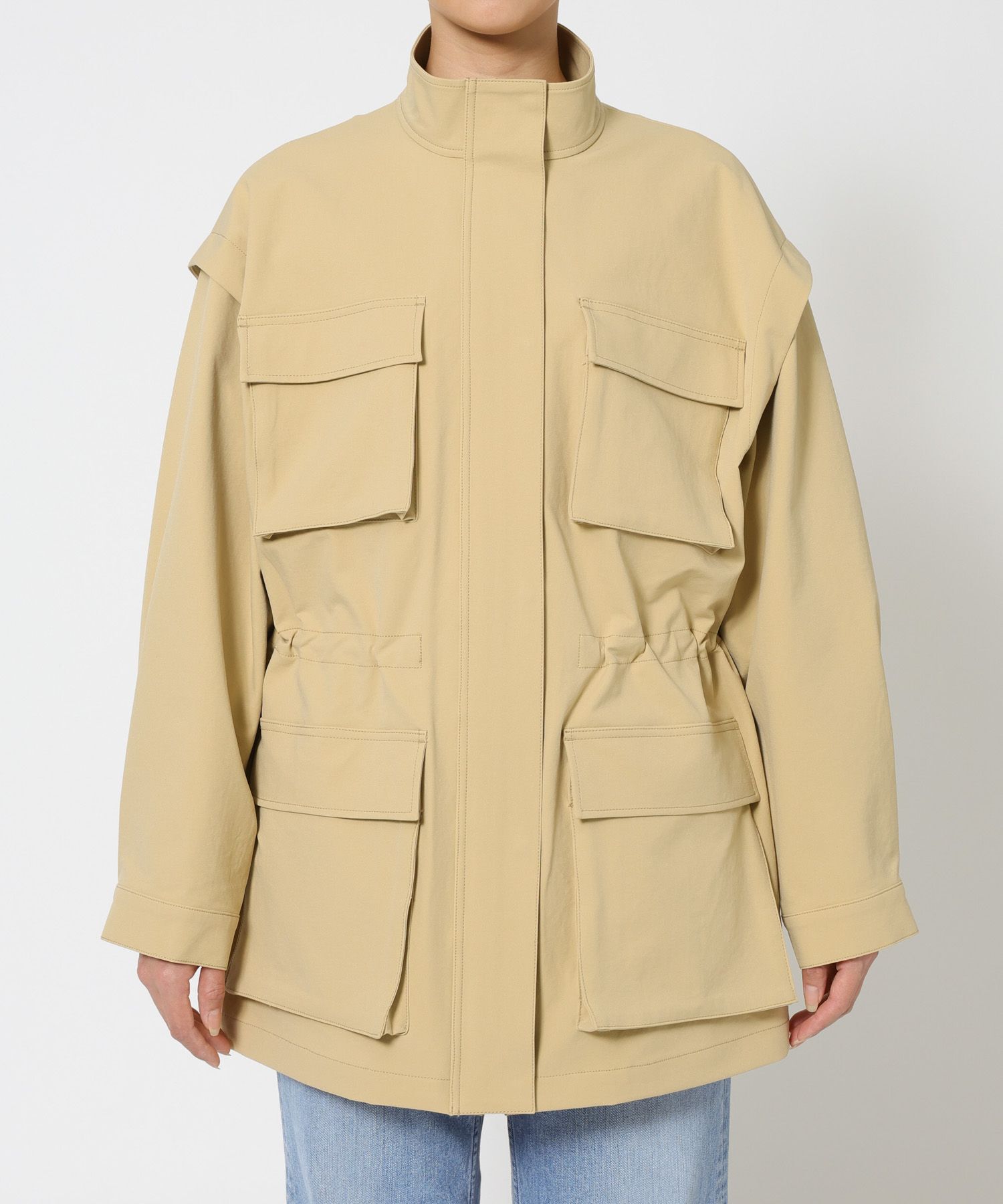 BABYLONE「【撥水・UVカット】ダブルクロスブルゾン」|ブルゾン・スタジャン|