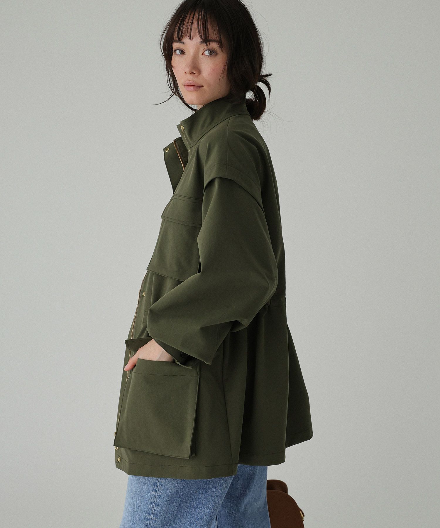 BABYLONE「【撥水・UVカット】ダブルクロスブルゾン」|ブルゾン・スタジャン|