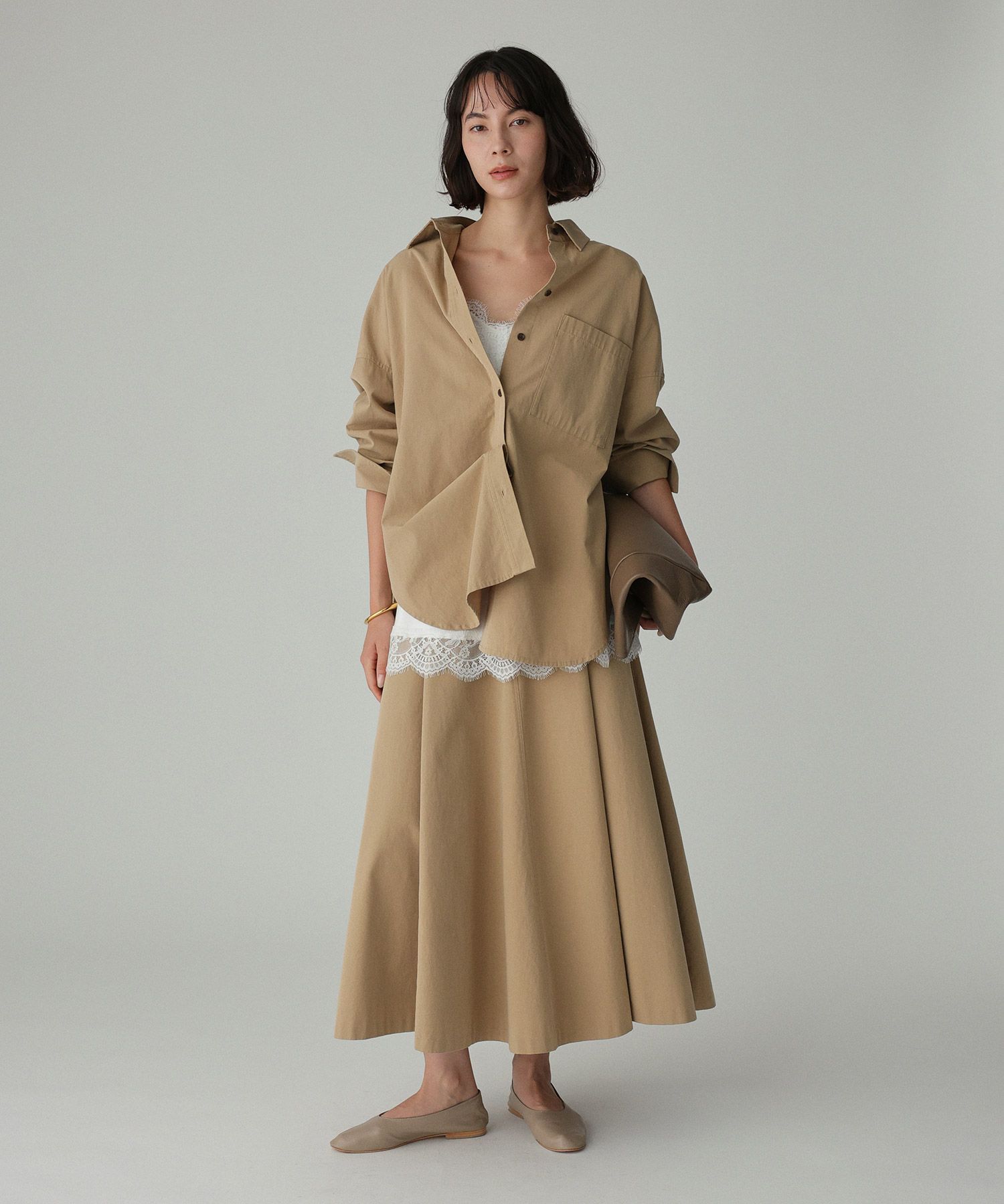 BABYLONE「WASHコットンフレアスカート」|スカート|