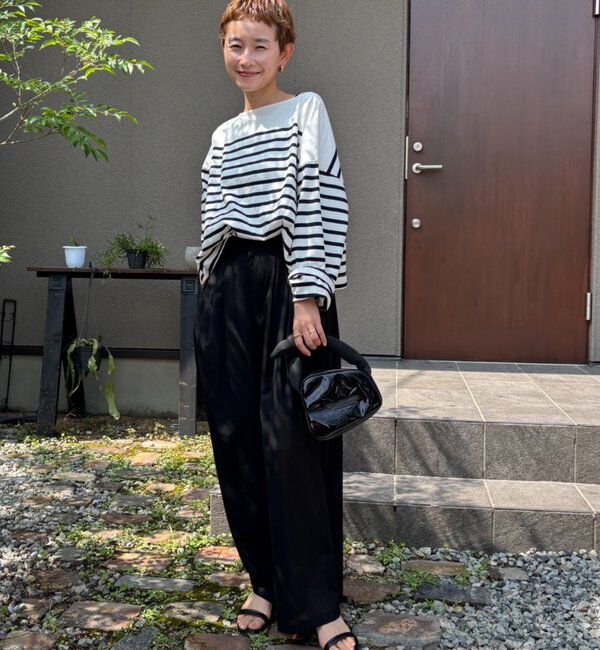  「【@kokiminitaコラボ】パネルボーダーワイドスリーブカットソー」|Tシャツ・カットソー|