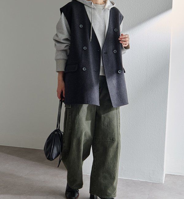  「ヴィンテージライクカーブシルエットカーゴパンツ」|カーゴ|