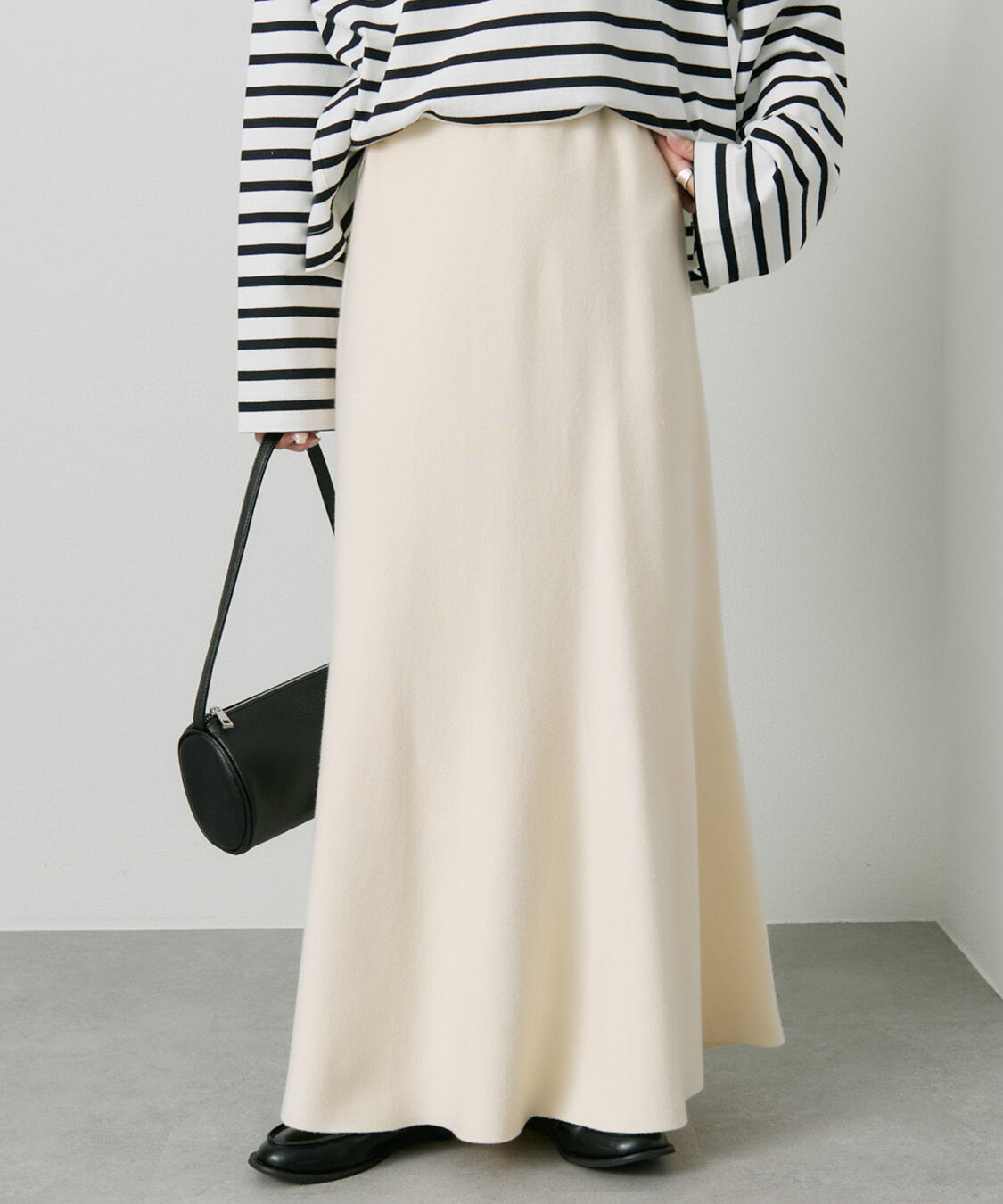 「【新色追加/リバイバル】ミラノリブニットスカート」|スカート|