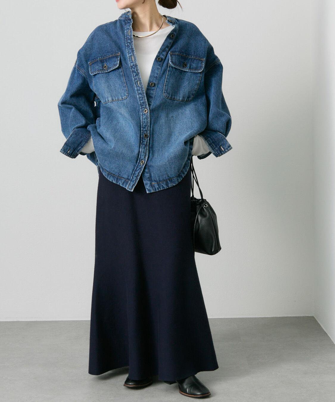  「【新色追加/リバイバル】ミラノリブニットスカート」|スカート|