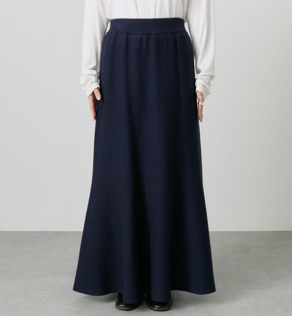 「【新色追加/リバイバル】ミラノリブニットスカート」|スカート|