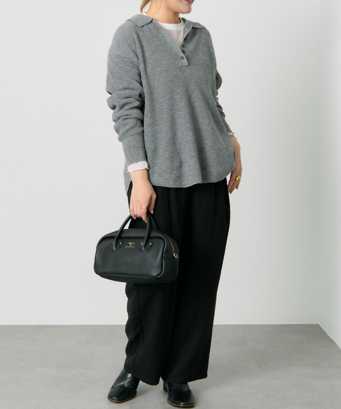  「ワッフルニットポロ」|キャミソール|